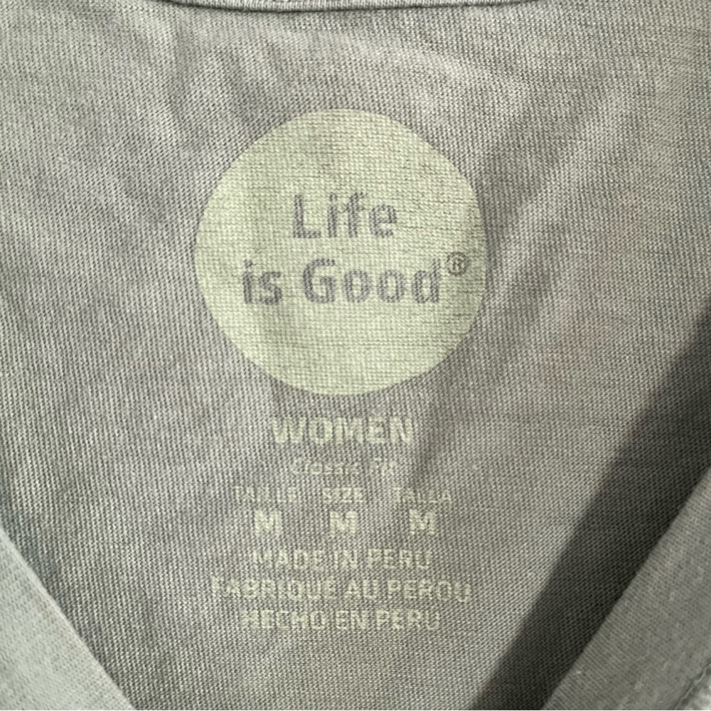 Life is Good Christmas Tree Shirt Top - Picture 3 of 3